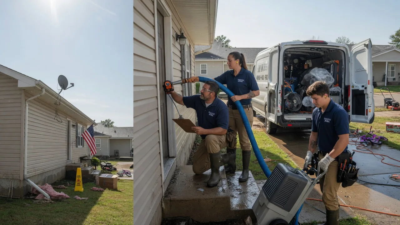 Ceiling Water Damage Restoration in Rothschild, WI near me